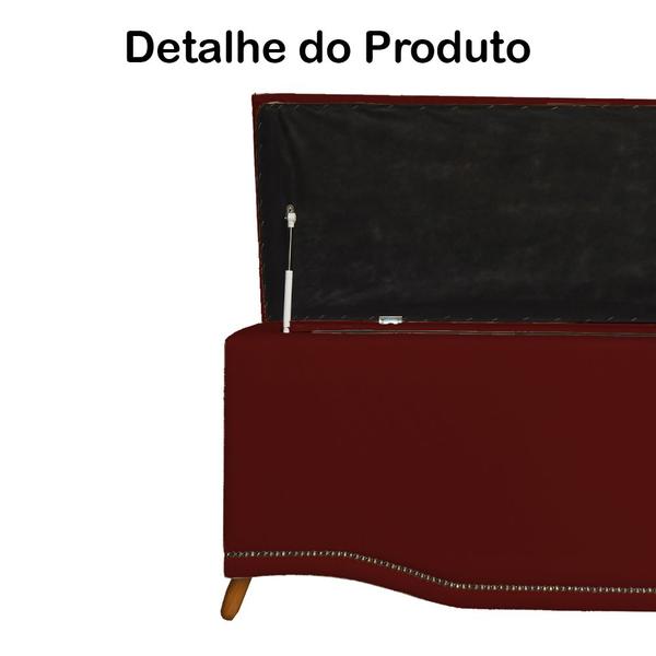 Imagem de Kit Cabeceira + Calçadeira Dafne Para Cama Box Casal 1.40  - Suede - Sv Decor