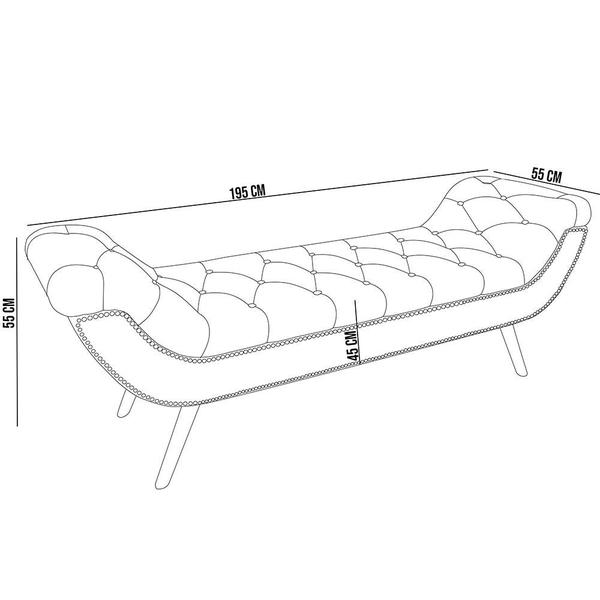 Imagem de Kit Cabeceira Cama Box Casal 195 cm Madrid com Puff Recamier Santorini Bouclê Oliva - Lyam Decor