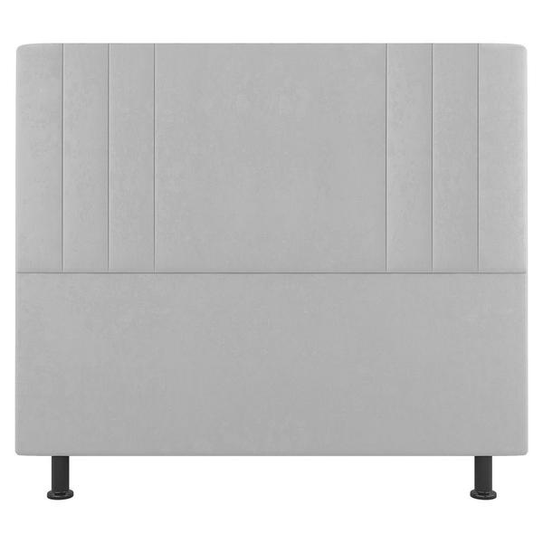 Imagem de Kit Cabeceira e Baú Cama Box Casal Grace 140cm Sintético Branco - Desk Design