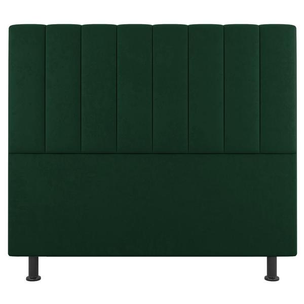 Imagem de Kit Cabeceira e Baú Cama Box King Size Cora 195cm Suede Verde - Desk Design