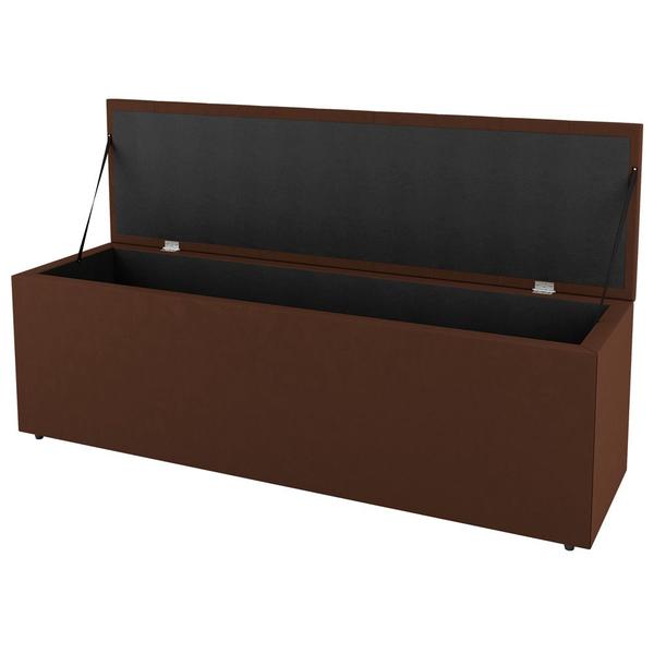 Imagem de Kit Cabeceira e Baú Cama Box King Size Grace 195cm Suede Terracota - Desk Design