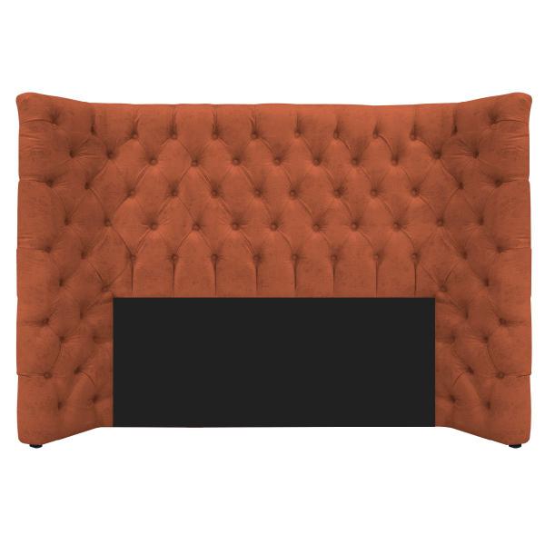 Imagem de Kit Cabeceira e Calçadeira Baú Casal Everest P02 140 cm para cama Box Suede - Doce Sonho Móveis