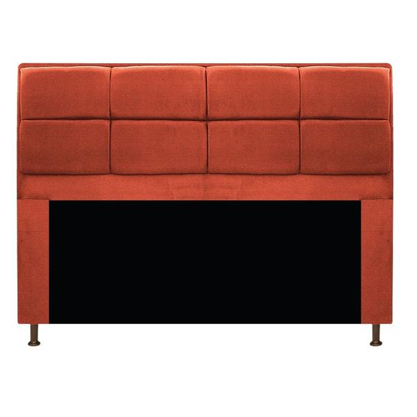 Imagem de Kit Cabeceira e Calçadeira Munique 195 cm King Size Suede Terracota AM Decor