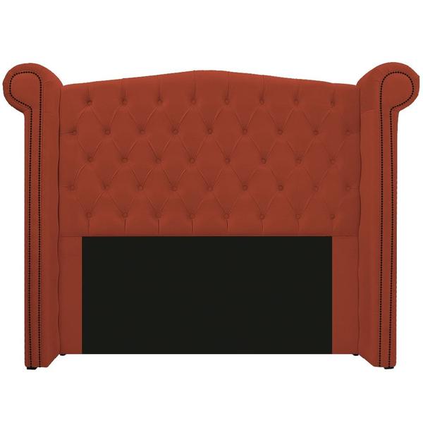 Imagem de Kit Cabeceira e Calçadeira Veneza 195 cm King Size Suede Terracota - Amarena Moveis