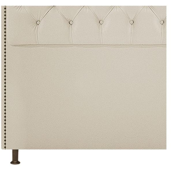 Imagem de Kit Cabeceira e Calçadeira Yasmim 195 cm King Size Corano Bege - ADJ Decor