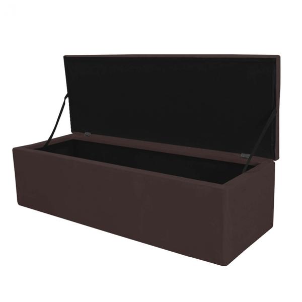 Kit Cabeceira Estofada e Calçadeira Recamier Espanha 160cm Queen Size Quarto Box Suede Marrom - Ahazzo Móveis Imagem de Kit Cabeceira Estofada e Calçadeira Recamier Espanha 160cm Queen Size Quarto Box Suede Marrom - Ahazzo Móveis