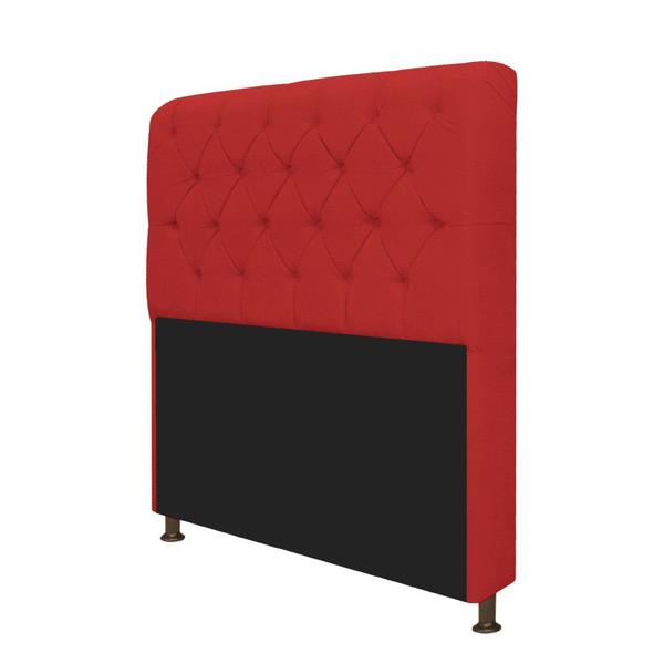 Imagem de Kit Cabeceira Lady e Recamier Ari 160 cm Queen Size Corano Vermelho - ADJ Decor