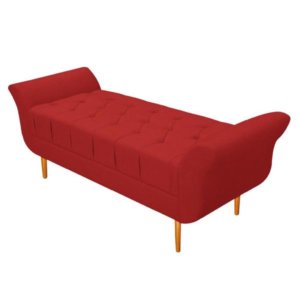 Imagem de Kit Cabeceira Lady e Recamier Ari 160 cm Queen Size Corano Vermelho - ADJ Decor