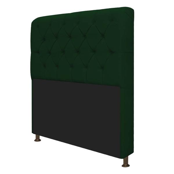 Imagem de Kit Cabeceira Lady e Recamier Félix 195 cm King Size Suede Verde - ADJ Decor