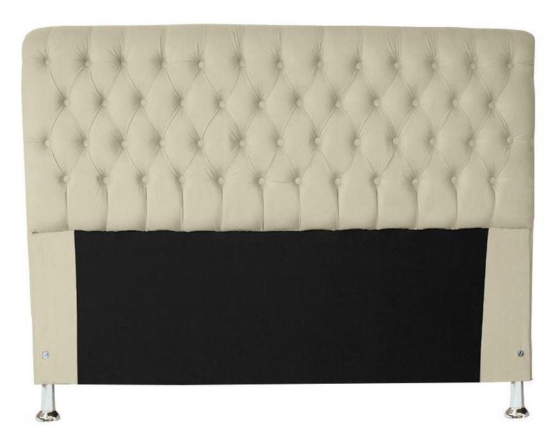 Imagem de Kit Cabeceira + Recamier Baú Iza Para Cama Box Casal Padrão 138 Cm - Suede - Sv Decor