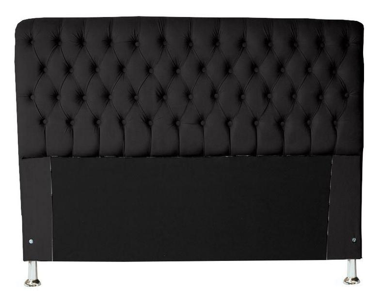 Imagem de Kit Cabeceira + Recamier Baú Iza Para Cama Box Casal Padrão 138 Cm - Suede - Sv Decor