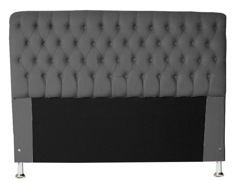 Imagem de Kit Cabeceira + Recamier Baú Iza Para Cama Box Casal Padrão 138 Cm - Suede - Sv Decor