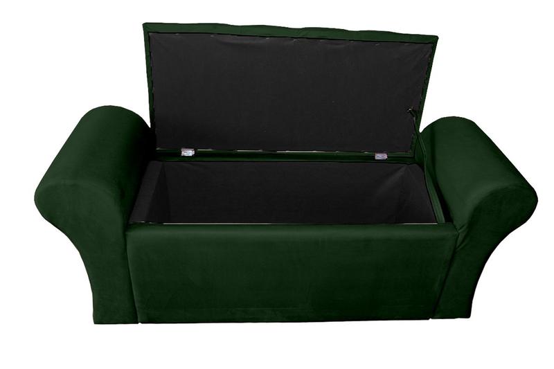 Imagem de Kit Cabeceira + Recamier Luxo Com Botões Strass Estofada Para Cama Casal Queen 158 Cm - Suede - Sv Decor