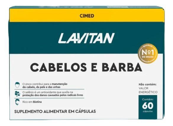 Imagem de Kit Cabelos e Unhas + Cabelos e Barbas 60 caps cada Lavitan