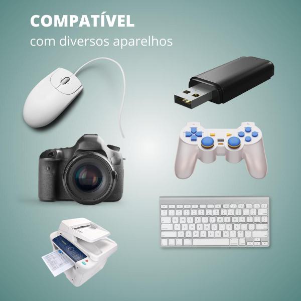 Imagem de Kit Cabo Adaptador USB Tipo C 3.0 2.0 Otg Para Pendrive Celular Tablet - Escolha Seu Kit