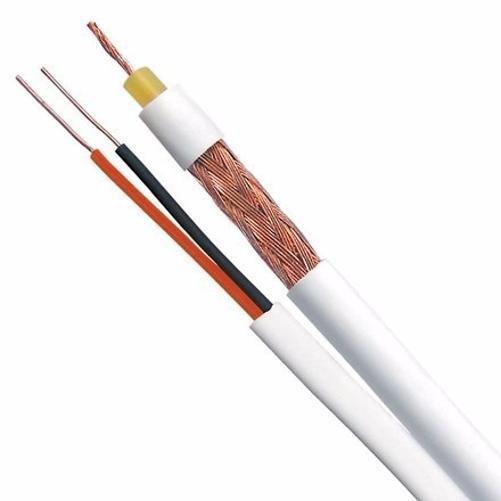 Imagem de Kit Cabo Coaxial 4Mm 50M 80% Br + 10 Conectores Cftv S5Pb10