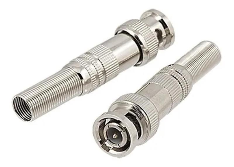 Imagem de Kit Cabo Coaxial E Conectores Para Instalação 6 Câmeras