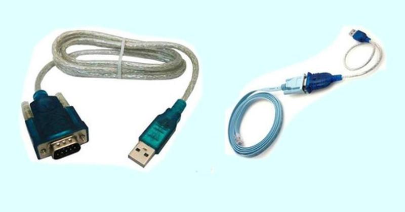 Imagem de Kit Cabo Console Db9 X Rj45 + Cabo Serial Rs232 Db9 X Usb