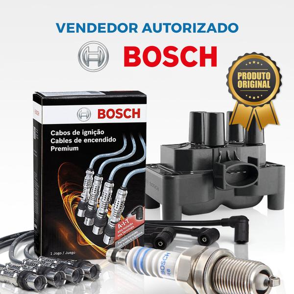 Imagem de Kit Cabo E Vela de Ingnição Original Bosch Fiat Uno Furgoneta 1.3 MPI 8V Flex 2007 a 2013