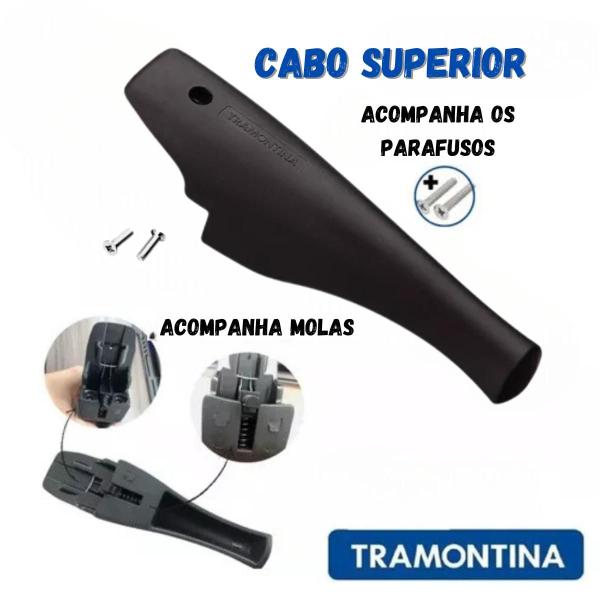 Imagem de Kit Cabo Inferior  Cabo Superior Panela De pressão Vancouver Tramontina Original 3L 4.5L 6L 