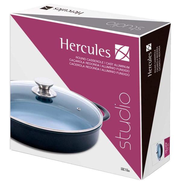 Kit Caçarola Baixa Hercules Indução Antiaderente Ceramico Imagem de Kit Caçarola Baixa Hercules Indução Antiaderente Ceramico