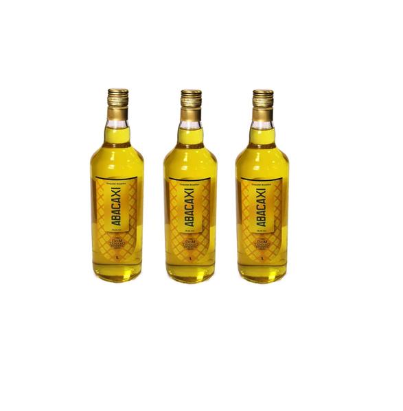 Imagem de Kit Cachaça Coquetel de Abacaxi Dom Tápparo 1000ml 3uni