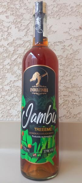 Imagem de Kit Cachaça De Jambu Indiazinha 750ml 3 unidades