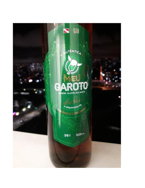 Imagem de Kit Cachaça De Jambu Meu Garoto 500ml 3 unidades