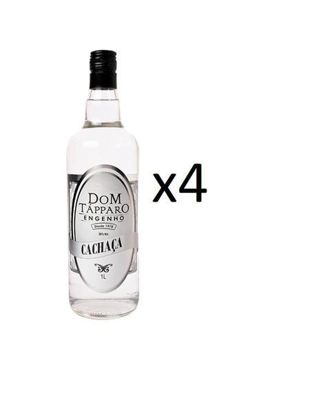 Imagem de Kit Cachaça Dom Tápparo Prata 1000ml 4 unidades