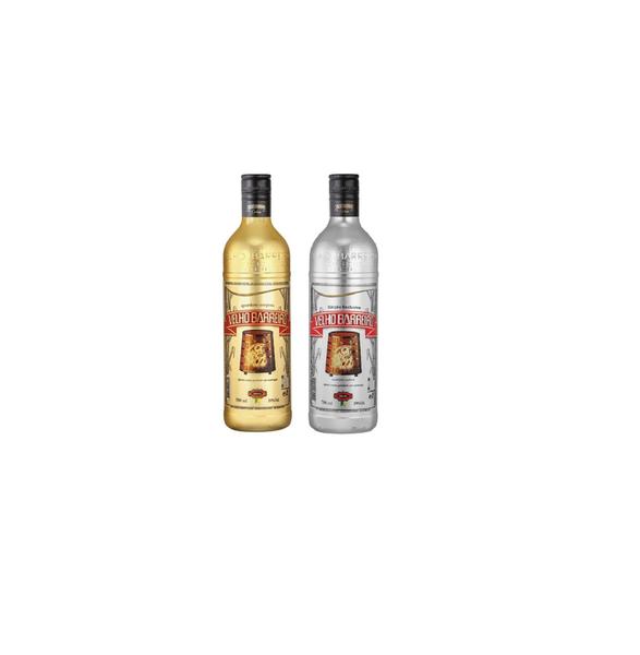 Imagem de Kit Cachaça Velho Barreiro Garrafas Dourada + Prata 700ml cd