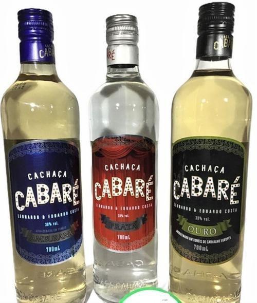 Imagem de Kit Cachaças Cabaré - 700Ml (Ouro - Prata - Amburana)