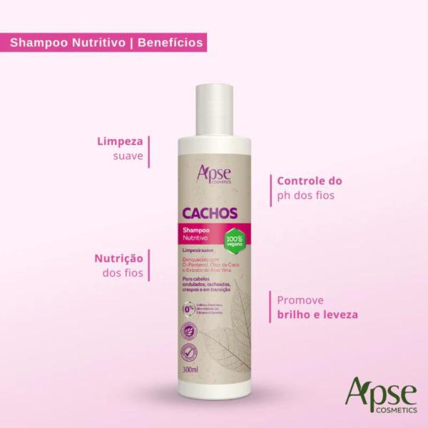 Imagem de Kit Cachos Apse Shampoo, Condicionador e Gelatina