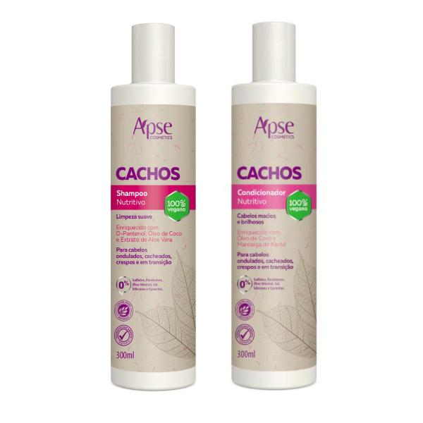 Imagem de Kit Cachos Apse Shampoo e Condicionador  300 ML Cada