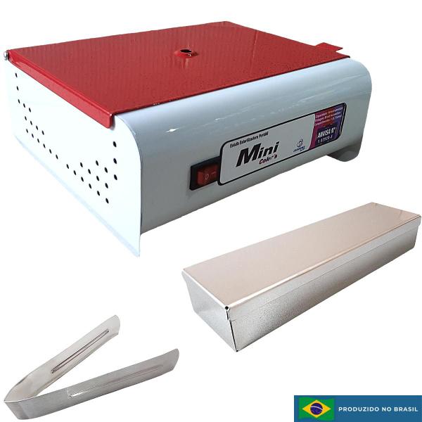 Imagem de Kit Cadeira Manicure Pedicure Estética Cirandinha + Apoio De Pé Tripé + Estufa Esterilizadora Mini Colors Odontécnica - Mbm Decor