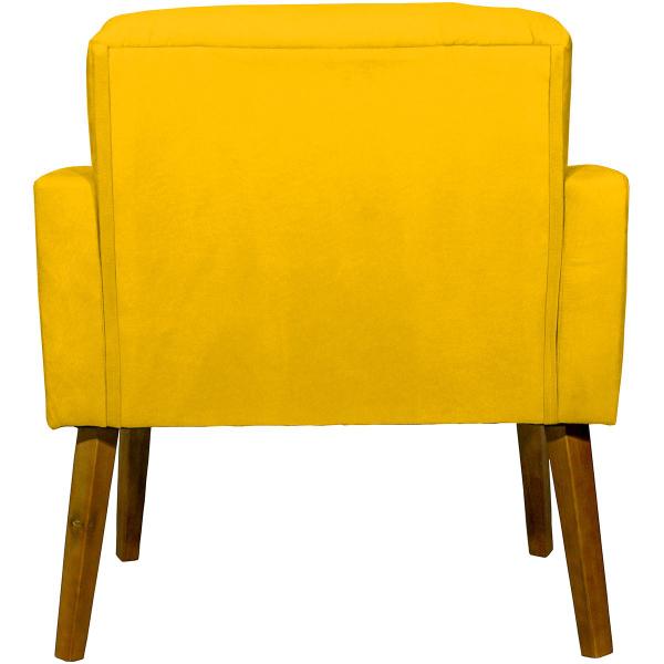 Imagem de Kit Cadeira Poltrona Hope + Puff Decorativo Para Sala Quarto Suede Cores - Clique e Decore