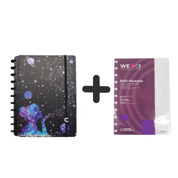 Imagem de Kit Caderno Inteligente Poeira das Estrelas e Refil Pautad G