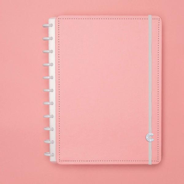 Kit Caderno Inteligente Rose Pastel e Refil Pautado Grande Imagem de Kit Caderno Inteligente Rose Pastel e Refil Pautado Grande