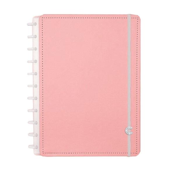 Kit Caderno Inteligente Rose Pastel e Refil Pautado Grande Imagem de Kit Caderno Inteligente Rose Pastel e Refil Pautado Grande