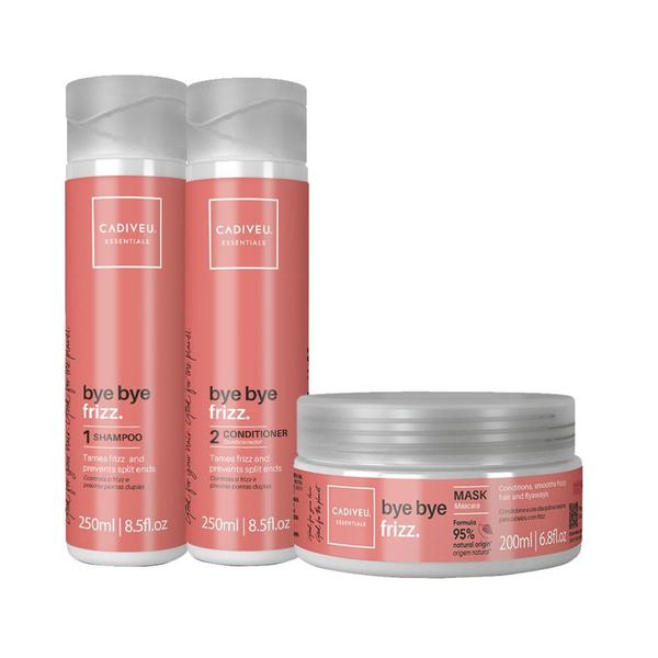 Kit Cadiveu Essentials Bye Bye Frizz - Sh + Cond + Másc Kit Cadiveu Essentials Bye Bye Frizz - Sh + Cond + Másc