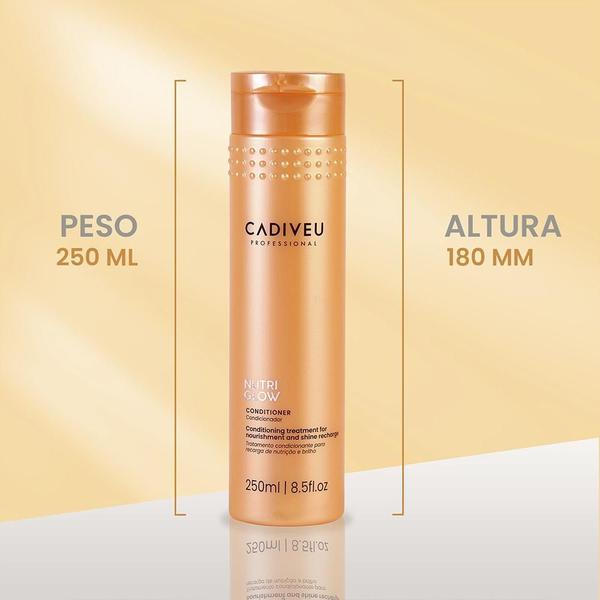 Kit Cadiveu Nutri Glow - Shampoo 250ml e Condicionador 250ml e Booster 200ml Imagem de Kit Cadiveu Nutri Glow - Shampoo 250ml e Condicionador 250ml e Booster 200ml