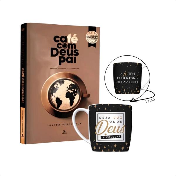 Imagem de Kit Cafe Com Deus Pai 2025 Caneca Deus Tem Poder Gospel