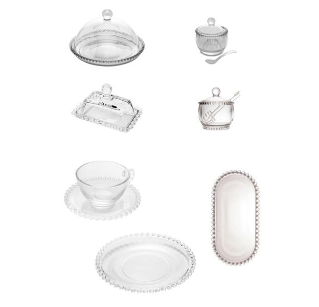 Kit Café da Manhã Pearl Wolff Transparente Kit Café da Manhã Pearl Wolff Transparente