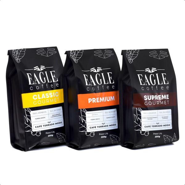 Imagem de Kit Café Eagle Coffee Moído 250g