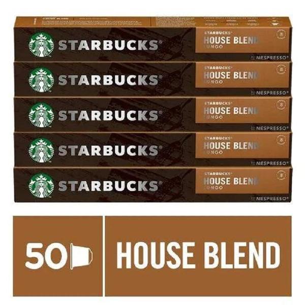 Imagem de Kit café house blend lungo by nespresso starbucks = 50 cáps