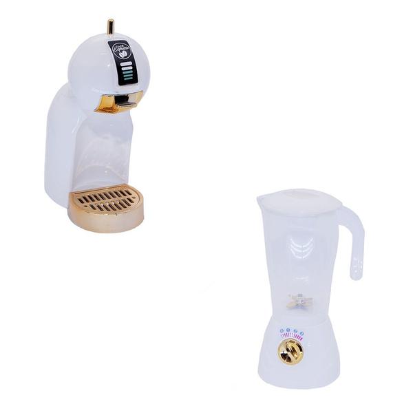 Kit Café Infantil Registradora Cafeteira Microondas 47p - Zuca Toys Imagem de Kit Café Infantil Registradora Cafeteira Microondas 47p