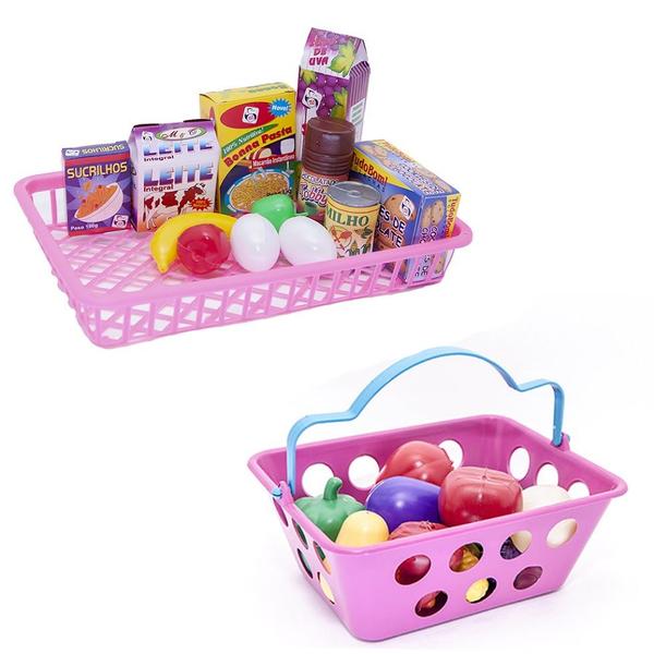 Kit Café Infantil Registradora Cafeteira Microondas 47p - Zuca Toys Imagem de Kit Café Infantil Registradora Cafeteira Microondas 47p