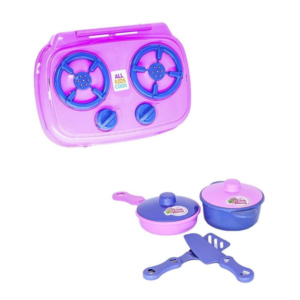 Kit Café Infantil Registradora Geladeira Microondas 76pç - Zuca Toys Imagem de Kit Café Infantil Registradora Geladeira Microondas 76pç