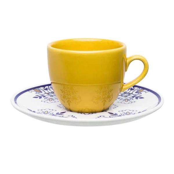 Imagem de Kit Café Jogo Lanche Coup Lisboa Oxford Porcelana 20 Peças