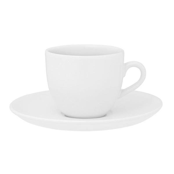 Imagem de Kit Café Jogo Lanche Coup White Oxford Porcelana 8 Peças