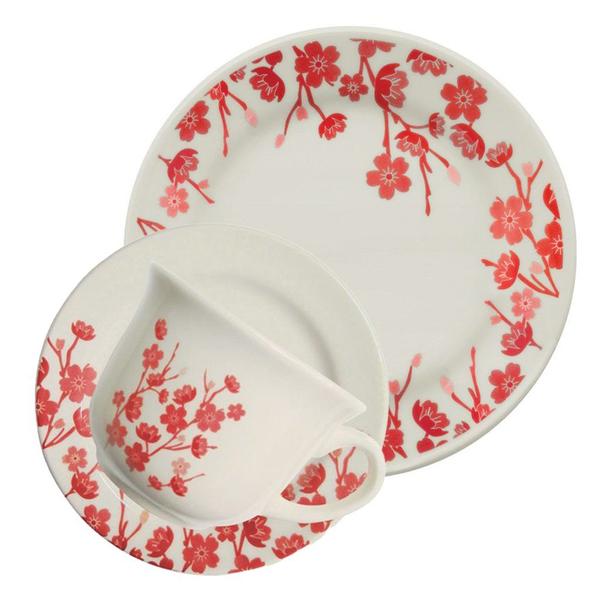 Kit Café Lanche 20 Pçs Para 10 Pessoas Donna Jardim Oriental - Gici Home Imagem de Kit Café Lanche 20 Pçs Para 10 Pessoas Donna Jardim Oriental